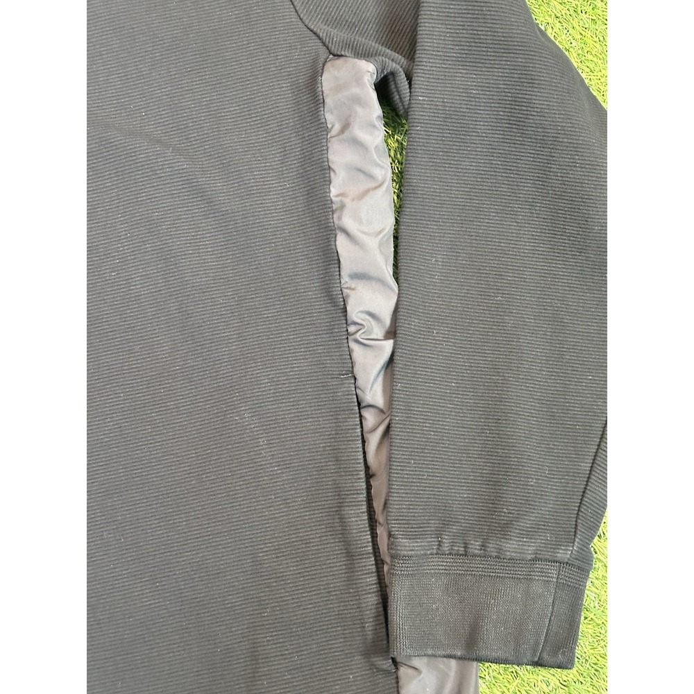 Hugo Boss Shepherd Jacket Men's Large Black Zip Up Woven Side Panels Designer - Picture 4 of 16